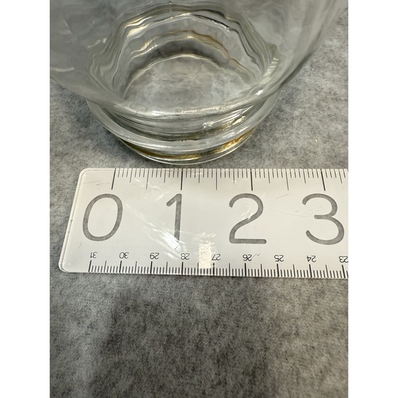 Vtg Clear Glass 1 qt STAR Mason Jar Embossed Rustic Farmhouse Wedding Decor - Picture 11 of 12